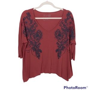 FREE PEOPLE Oversized Lightweight Tee size  Extra Small